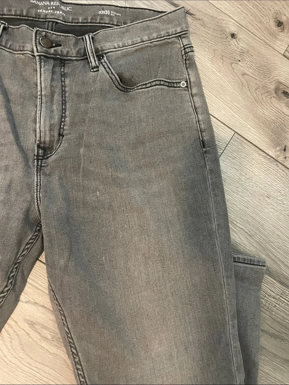 Banana Republic Men's Travel Jean Gray